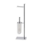 StilHaus Q20-08 Free Standing Chrome 2-Function Bathroom Butler
